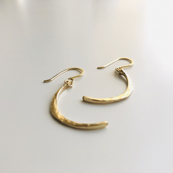 little moon earrings